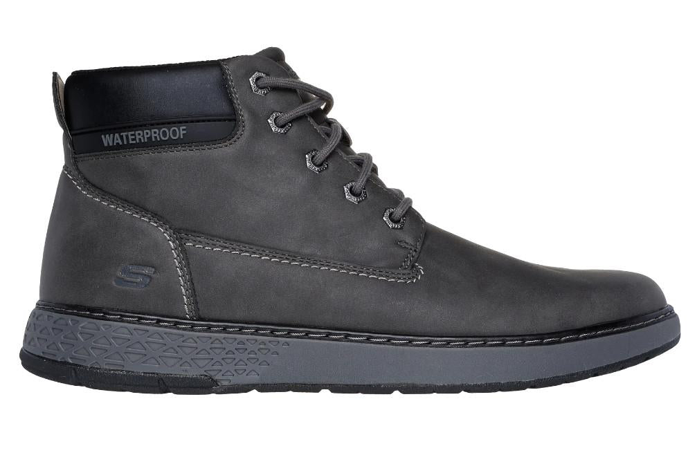 Botines Skechers Waterproof Relaxed Fit: Garlan - Deno en charcoal