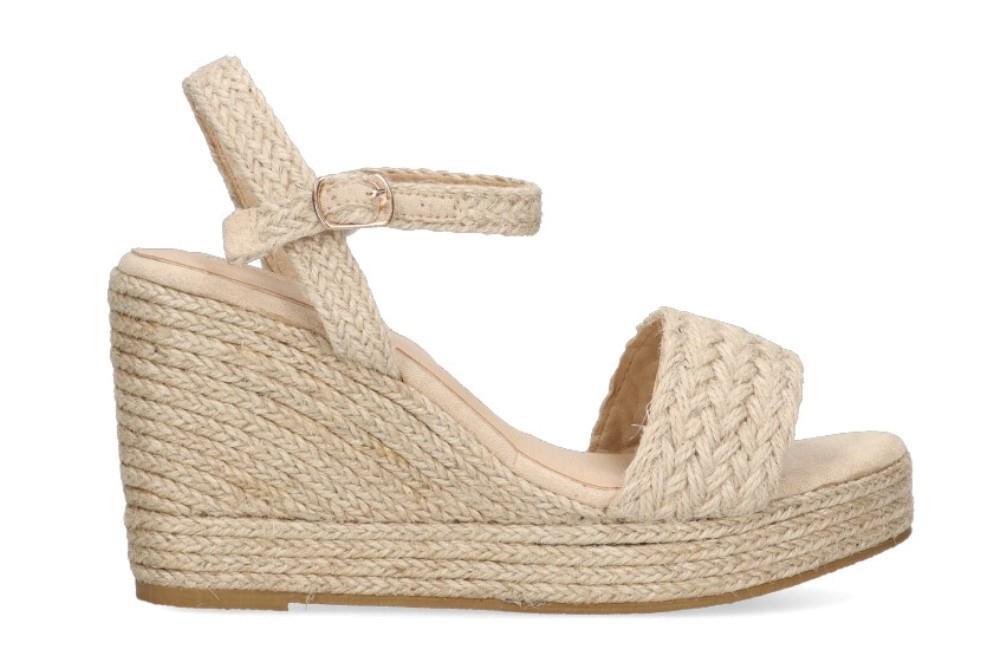 Alpargatas con cuña Etika 20013 en natural para mujer