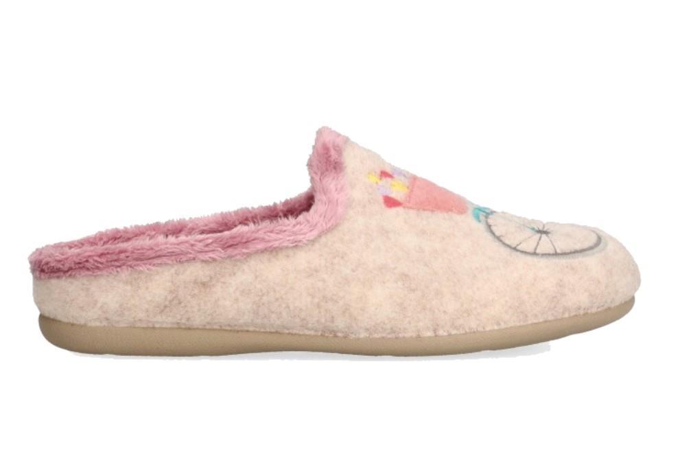 Zapatillas de casa Cabrera 3178 en beige para mujer