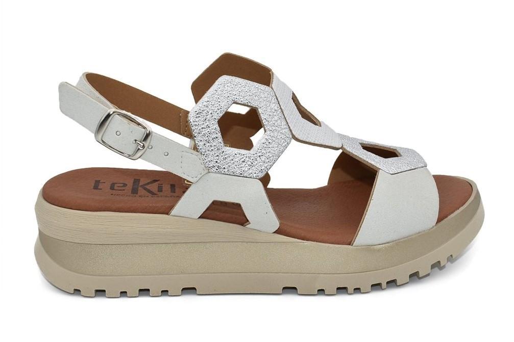 Sandalias con Cuña TEKILA S-1110 en Blanco para mujer