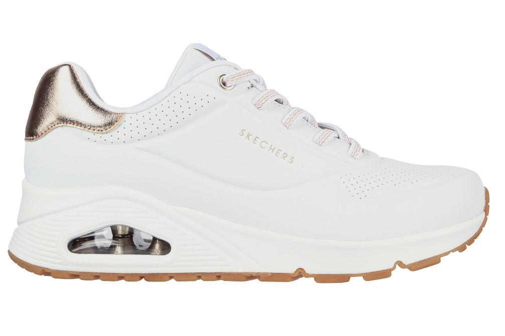 Zapatillas Skechers Uno - Shimmer Away 155196 en blanco para mujer