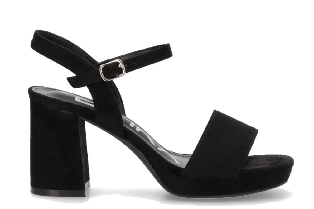 Sandalias de tacón Etika Murada en negro para mujer