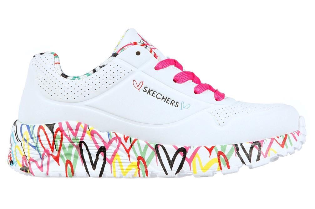 Zapatillas Sechers x JGoldcrown: Uno Lite - Lovely Luv en blanco para mujer