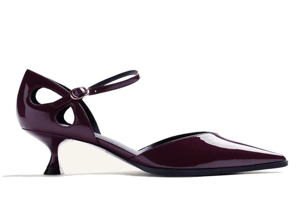 Zapatos de tacón  para fiesta Gioseppo 80803 Efecto Charol en burdeos para mujer