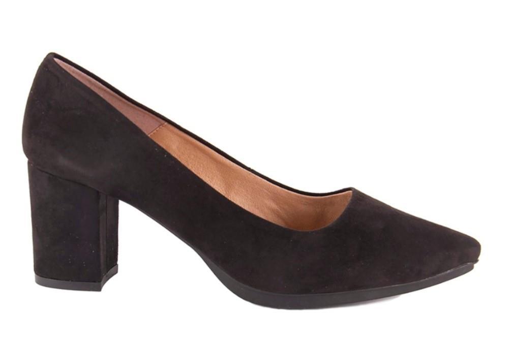 Zapato de salón Chamby 5260 en ante negro para mujer
