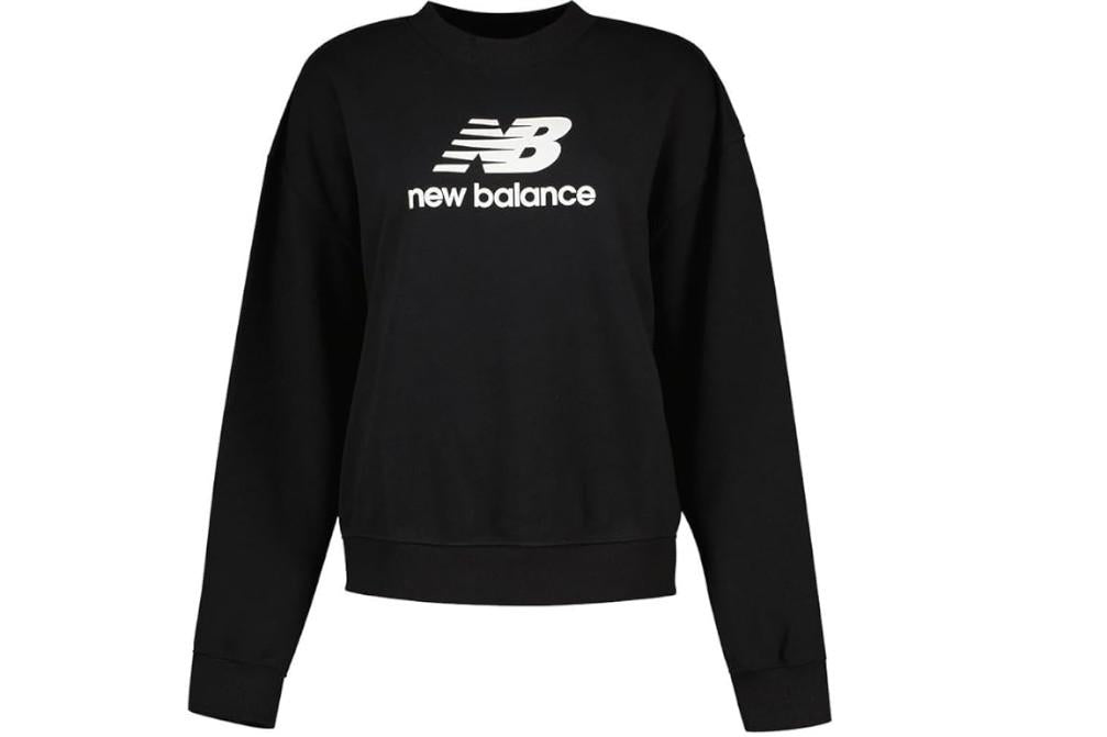 Sudadera Sport Essentials French Terry Logo Crew en negro mujer