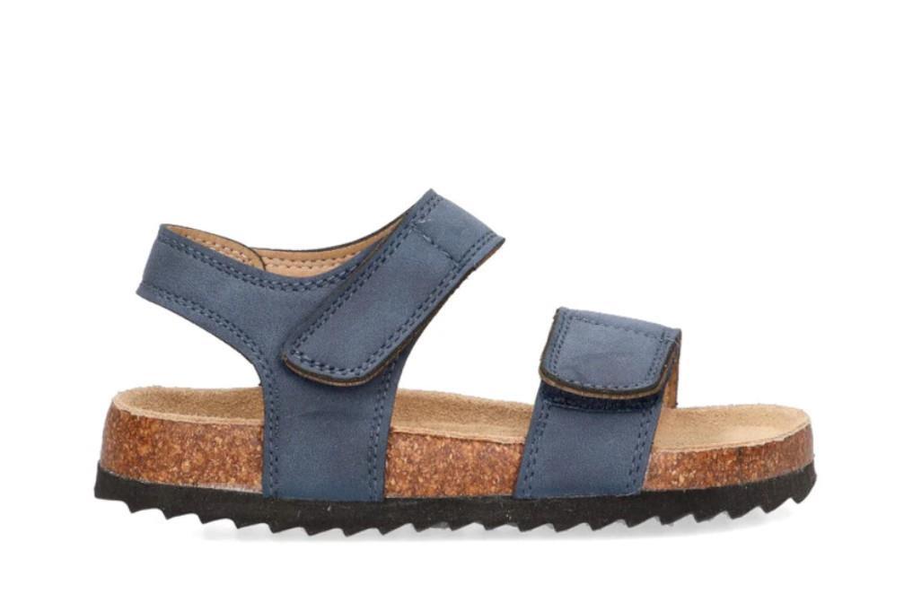 Sandalias planas bio Etika Tamariz en azul para niños