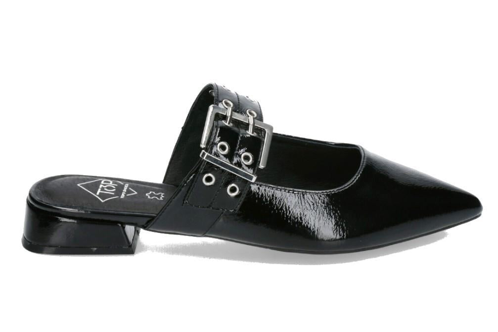 Bailarina destalonada Top 3 Shoes SE25398 en negro para mujer