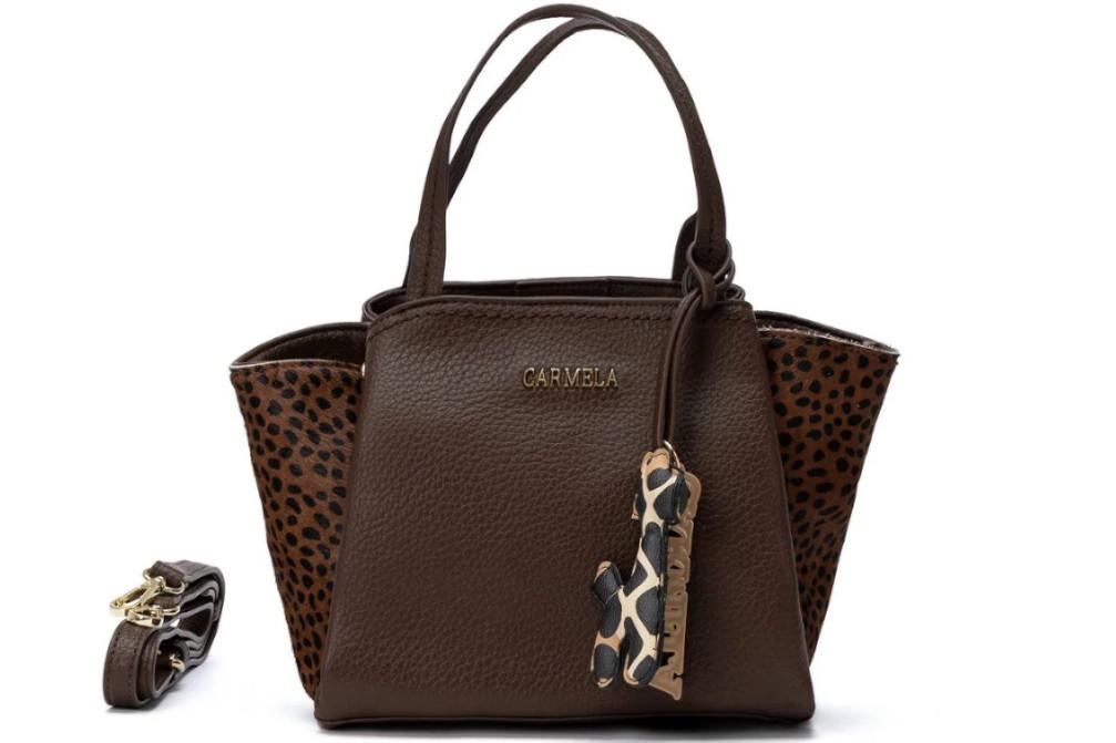Bolso shopper Carmela 186248 para mujer en marrón tipo Maletín con Print Animal