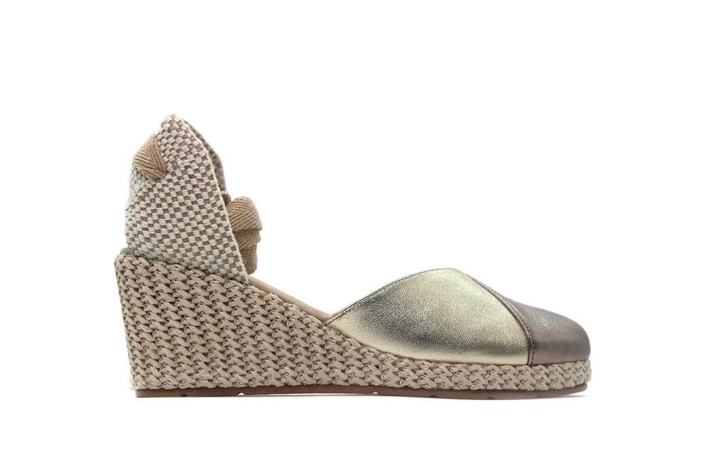 Alpargatas Pitillos 5579-L en plata para mujer