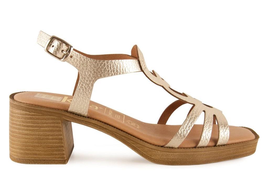 Sandalias Tekila 1010 en platino para mujer