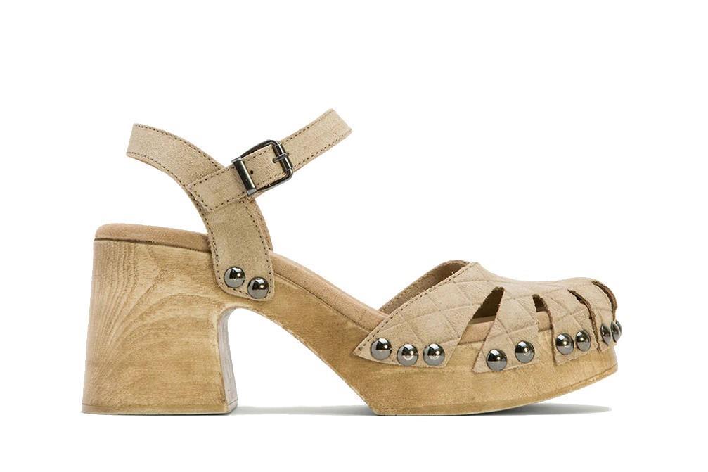Sandalias de tacón Porronet Margot 3079 en arena