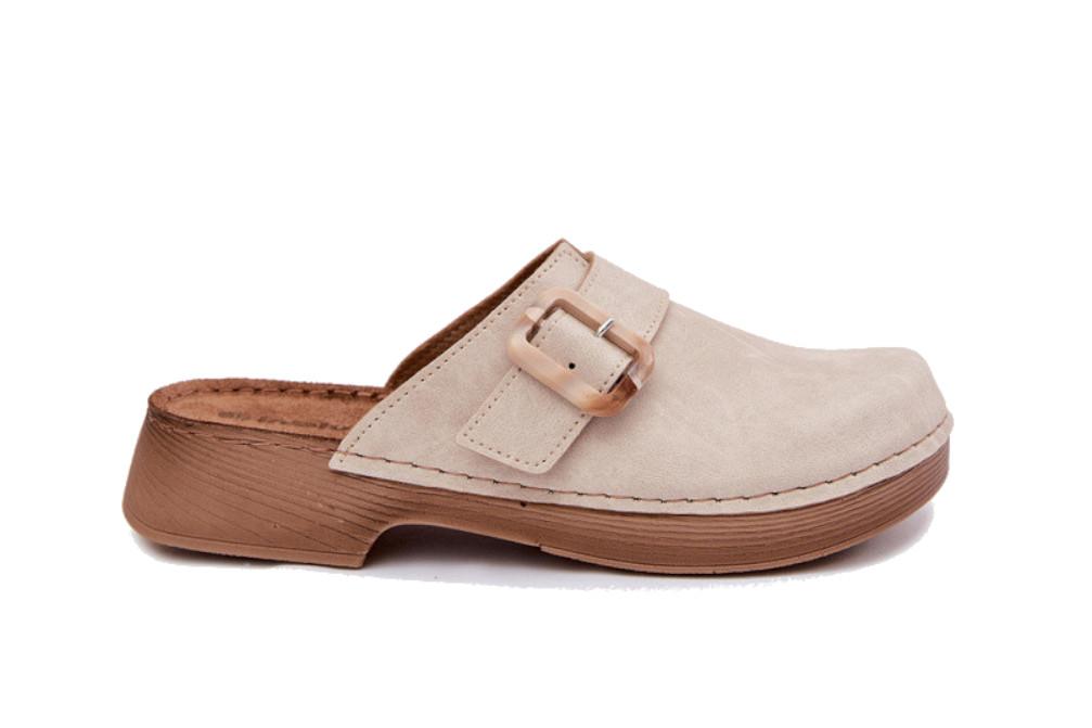 Zuecos Inblu TF000003 Marfil con Hebillas Ajustables para mujer