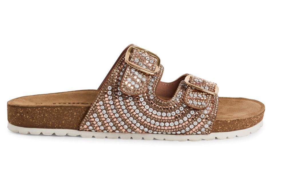 Sandalias bio Tamaris 1-27415-44-586 en oro rosa para mujer