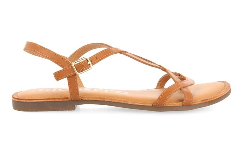 Sandalias planas Gioseppo Lamim 69113 en cuero para mujer