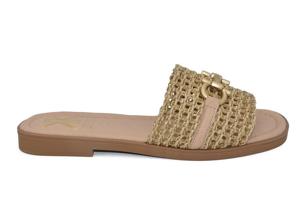 Sandalias de pala Cokketta 151 en beige para mujer