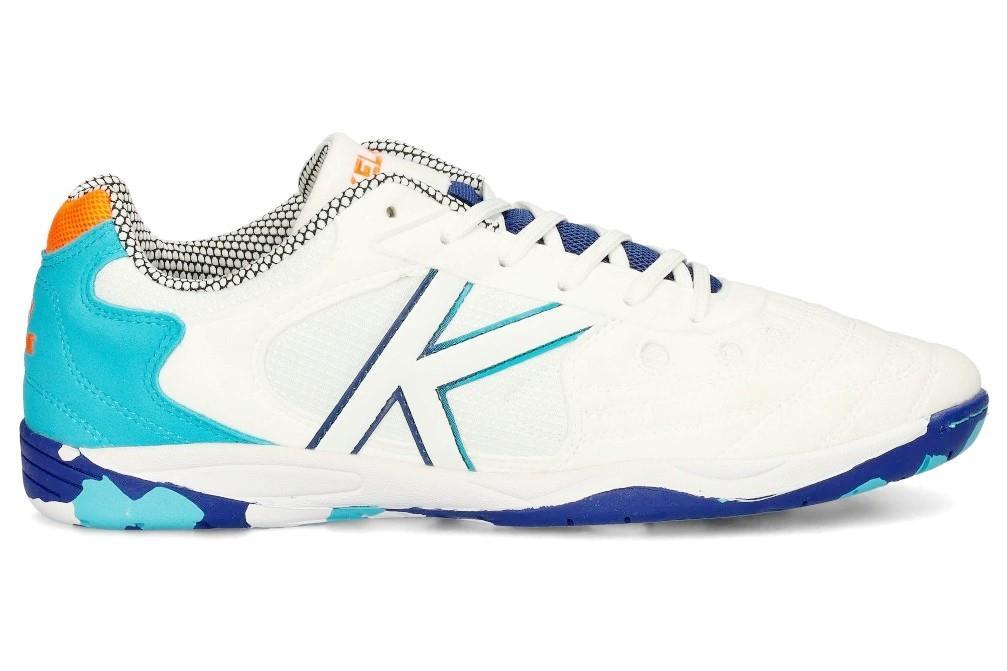 Zapatilla Fútbol Sala Kelme Copa 55257 en blanco aquua para hombre