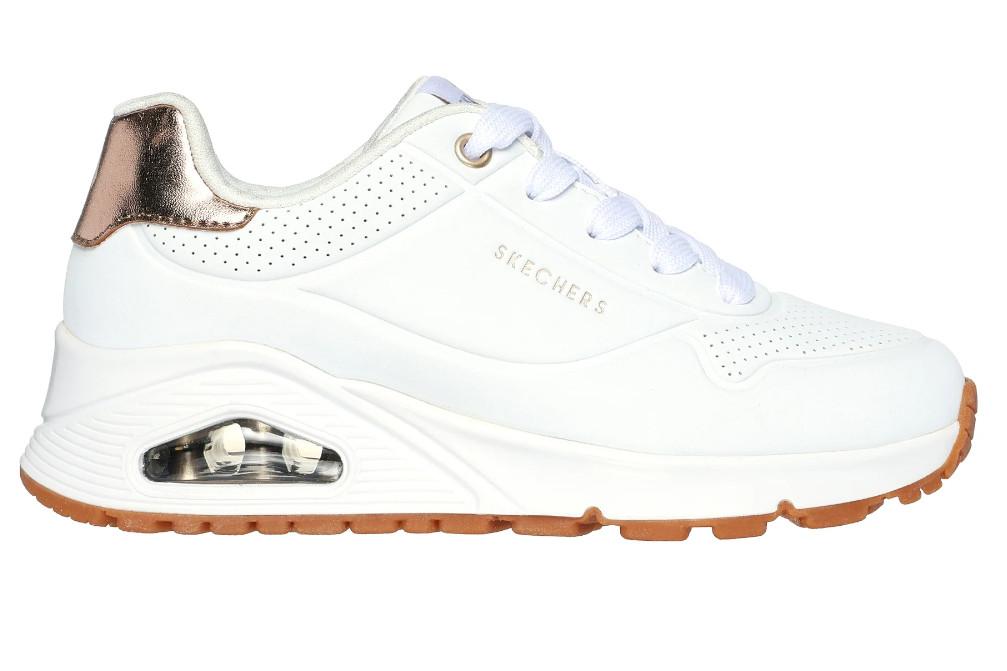 Zapatillas Niña Skechers UNO Gen1 Shimmer Away Blanco | Cámara de Aire Skech-Air