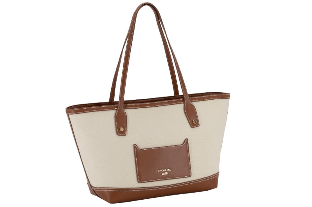 Bolso shopper Cacherl bags CRH261092  de Lona y Cuero Vegano para Mujer