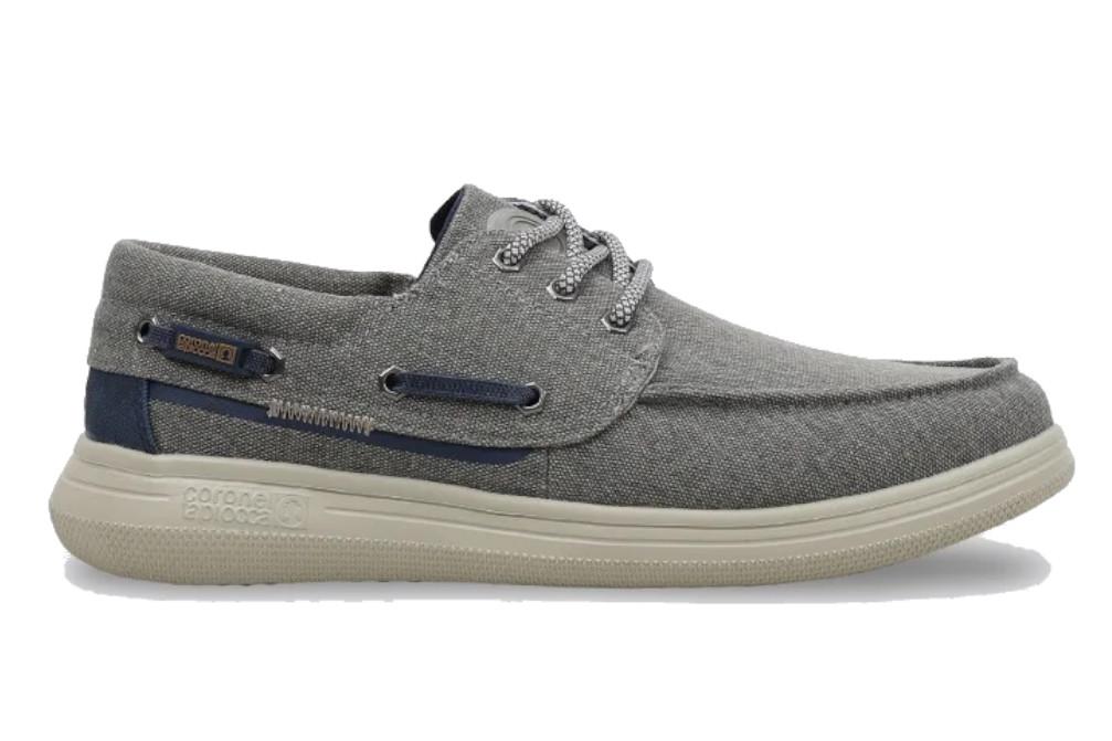 Zapatos Náuticos de lona Coronel Tapiocca T869-4 en gris para hombre