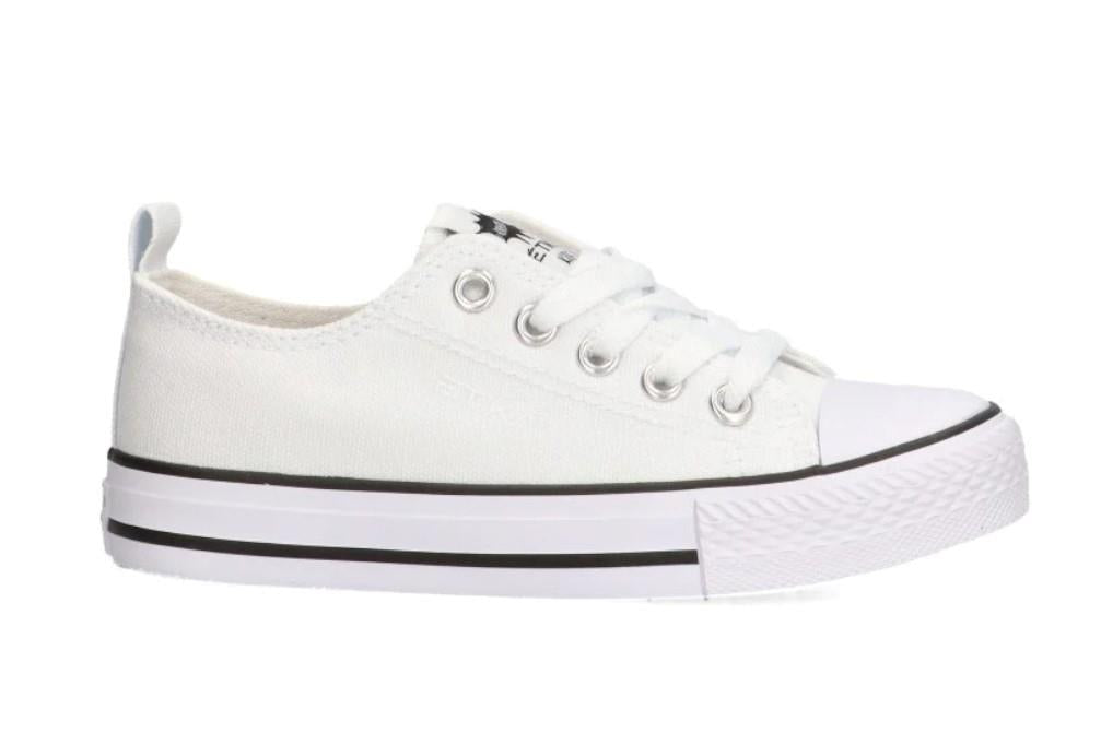 Zapatillas de lona infantiles Etika TREVISO 52421 en blanco