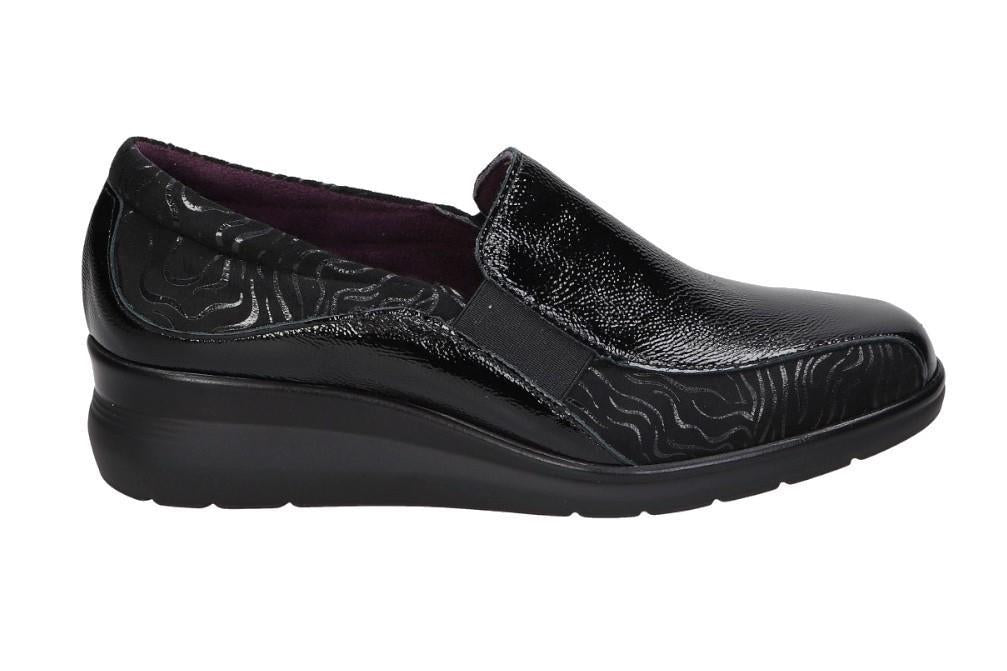 Mocasines cómodos Pitillos 10730 de color negro