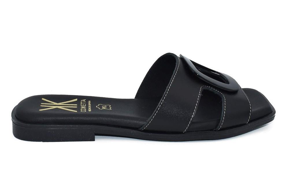 Sandalias de pala Cokketa 430 en negro para mujer