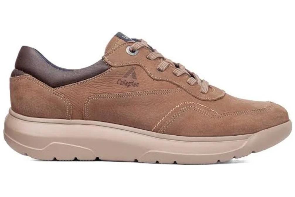Zapatos deportivos de piel Callaghan 66702 marrón para hombre