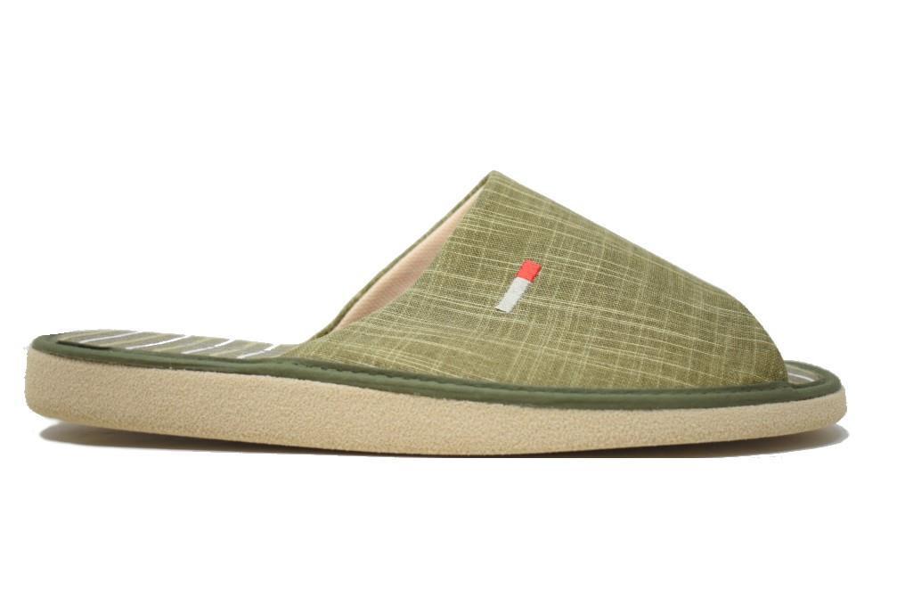 Zapatillas de casa Cabrera 2877 Jarama en verde para hombre