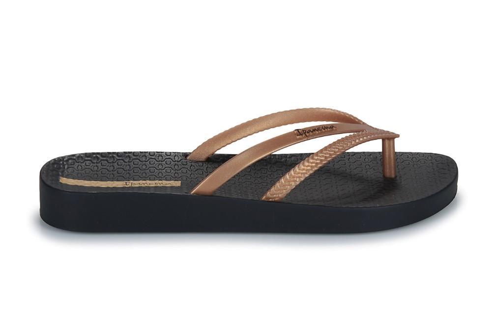 Chanclas de dedo Ipanema Bossa Soft V Fem en negro para mujer