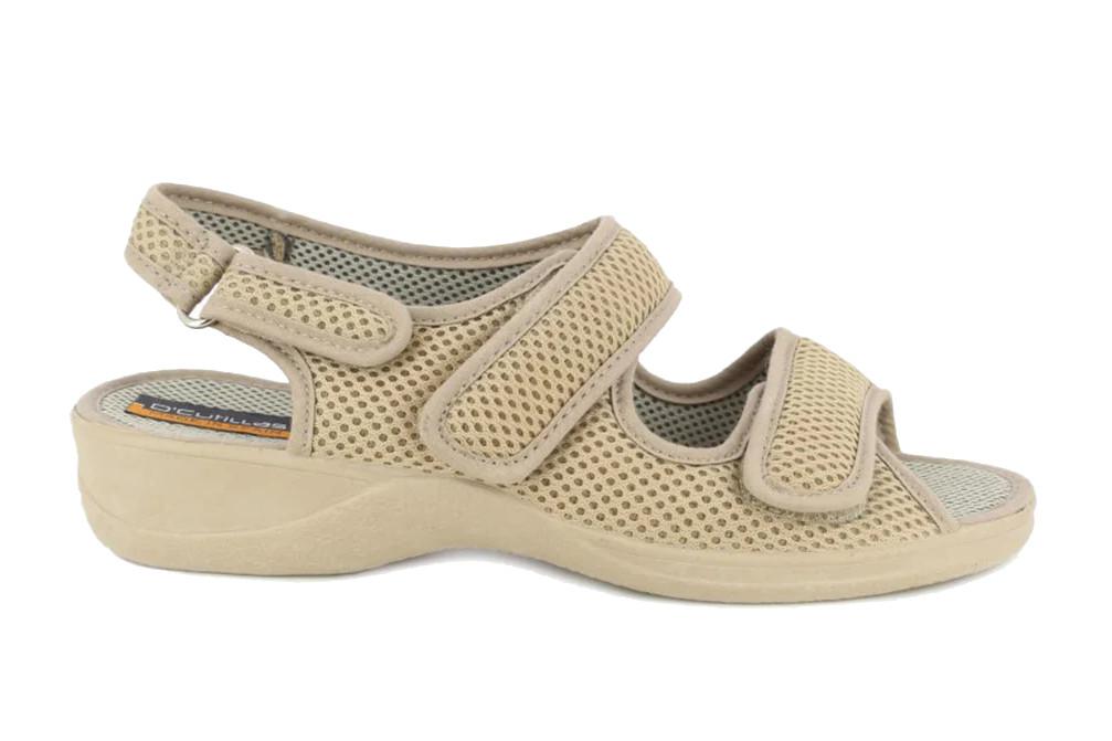Sandalias Doctor Cutillas 21739 Rejilla Beige Mujer | Cómodas, Transpirables y Ajustables