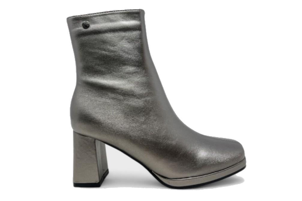 Botines de tacón Isteria 23188 en plomo para mujer
