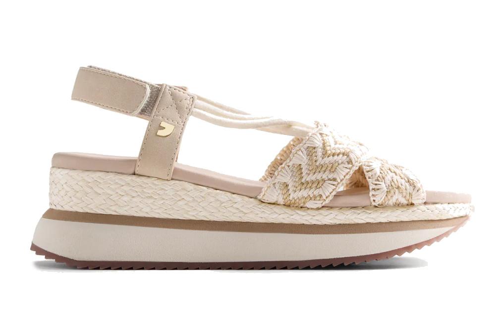 Sandalias de Cuña Bordado Gioseppo Ugunja 78618 beige para Mujer