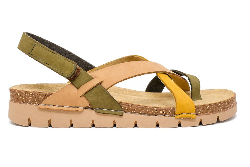 Sandalias Walk & Fly 5100 Fianchi kaki para mujer