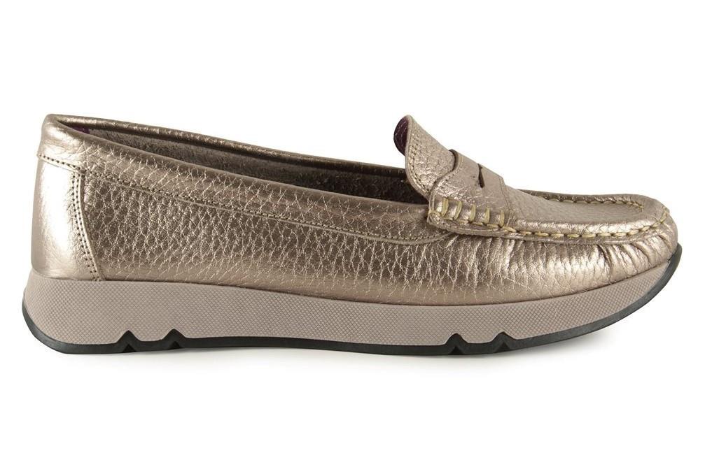 Mocasines Pie de Ángel 20326 en dorado para mujer