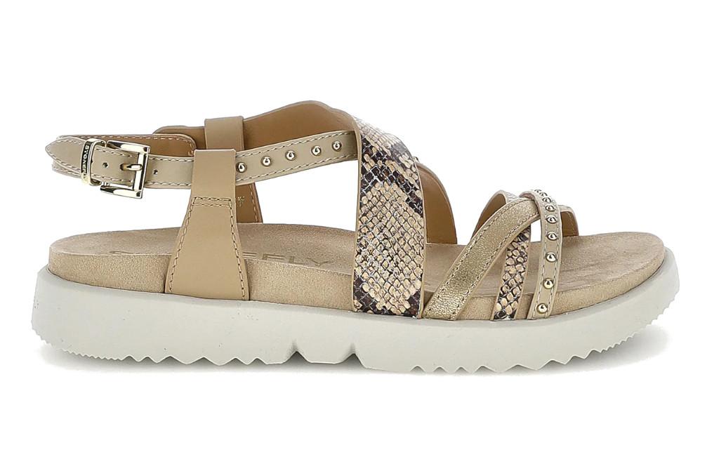 Sandalias planas Stonefly 223871 Riva 15 en marrón para mujer