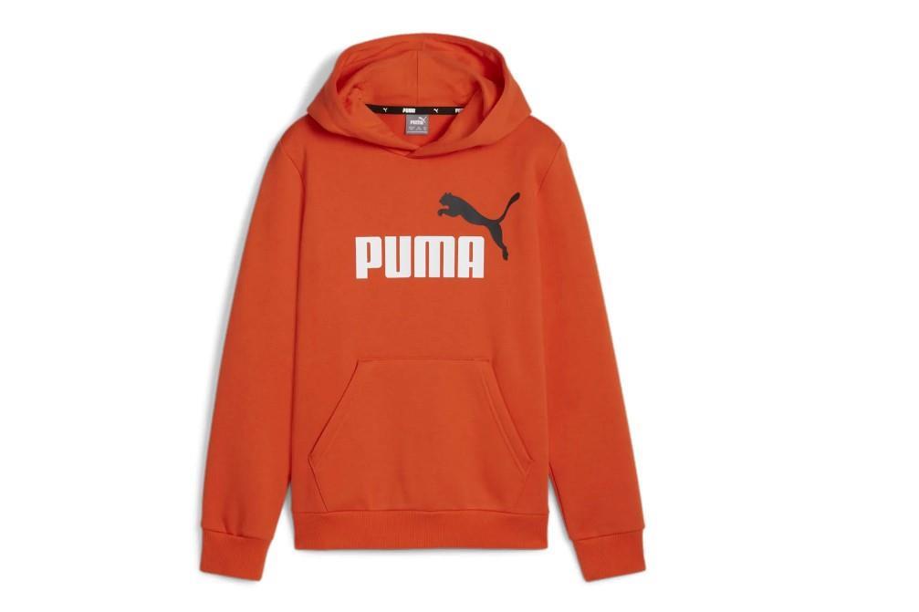 Sudadera Puma Sudadera con capucha Essentials+ Big para niños en rojo
