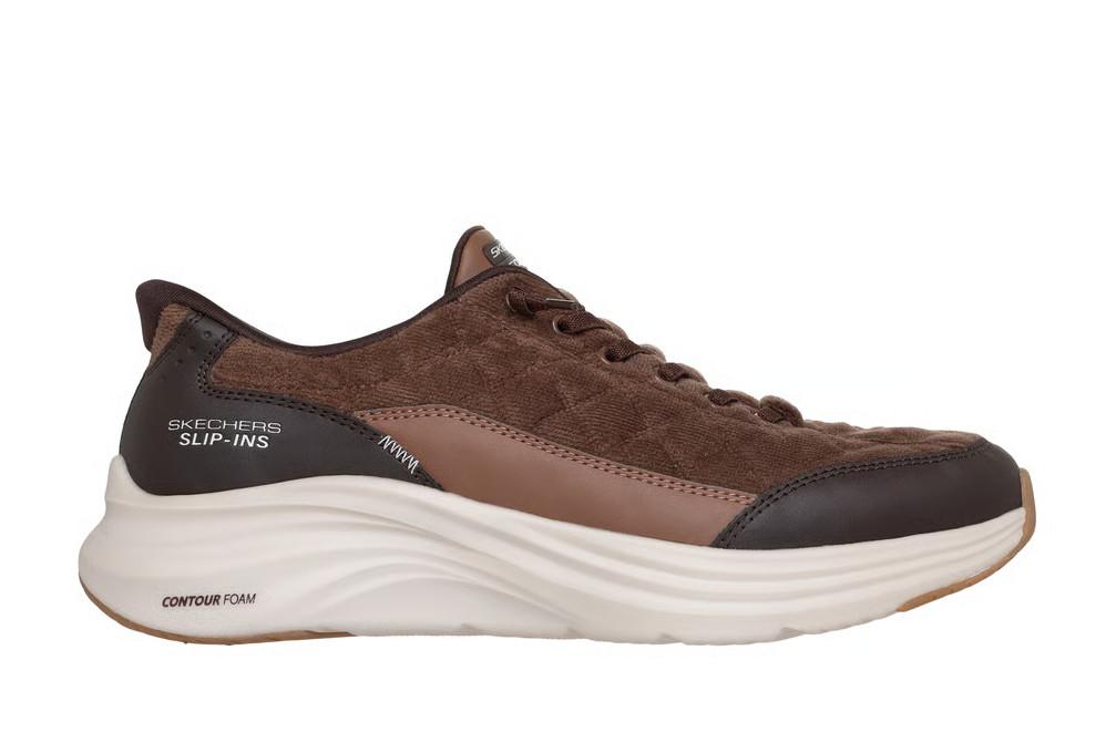Zapatillas deportivas Skechers Slip-ins Contour Foam Cozy Fit Cordelux 232618 marrón para hombre