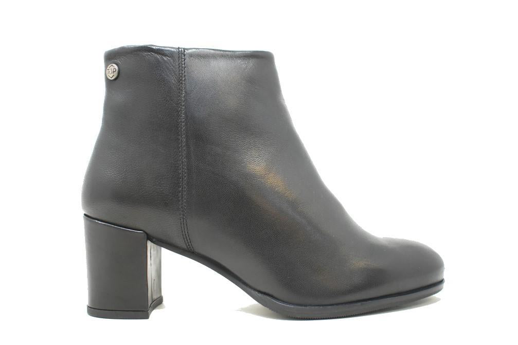 Botines de tacón Top3 24863 en negro para mujer
