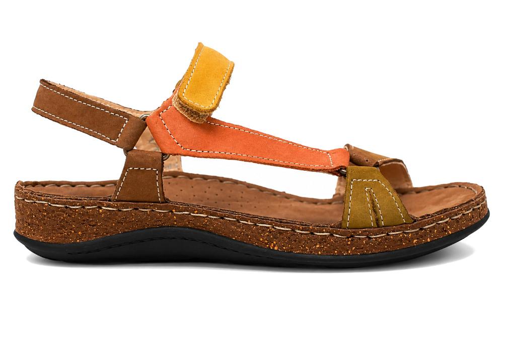 Sandalias Walk & Fly Amelia 46200 multicolor de piel para mujer