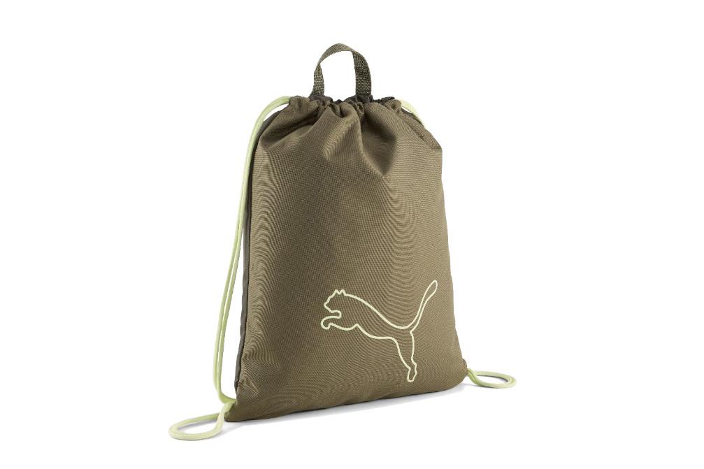 Saco deportivo Puma Plus Gym Sack 091183 verde de 12,5 litros