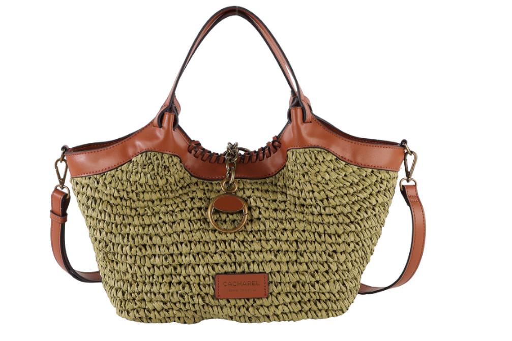 Shopper Rafia Trenzada Lima Cacharel CSH261100 Bolso Verano Mujer