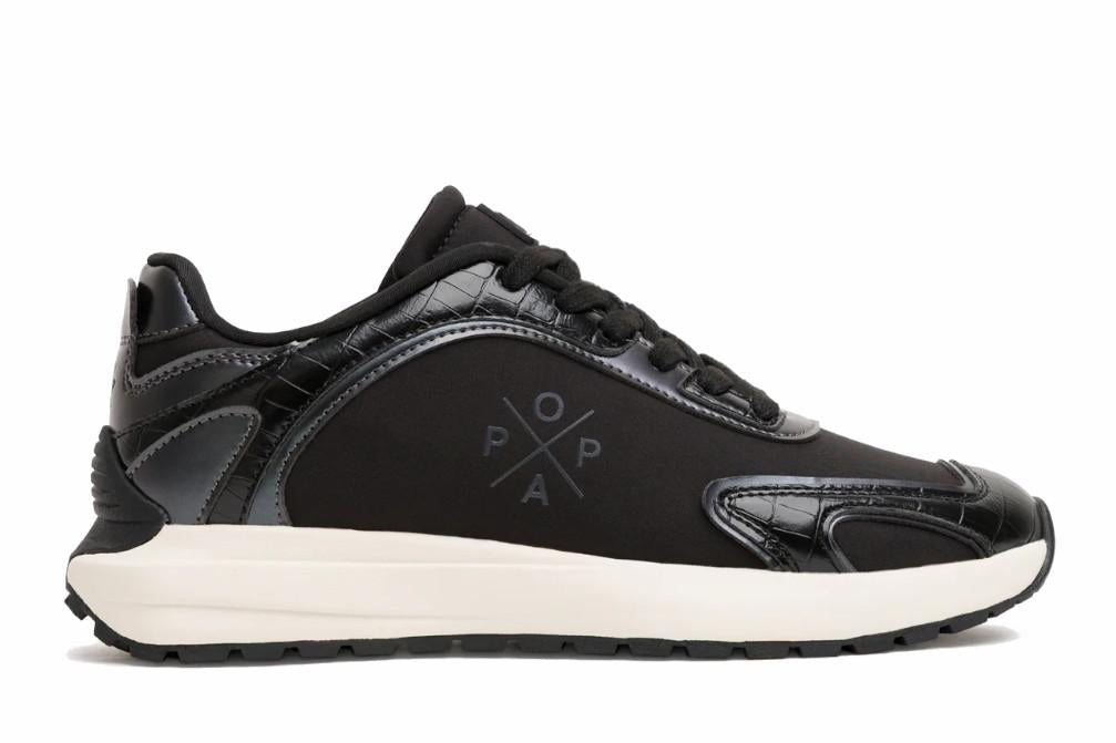 Zapatillas deportivas planas de mujer Popa Blake DS56501 negras