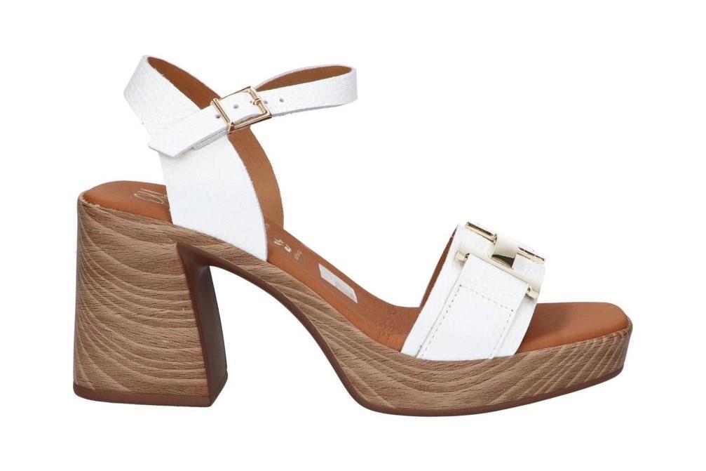 Sandalias de tacón Oh! my Sandals Rosalia 5636 en blanco para mujer