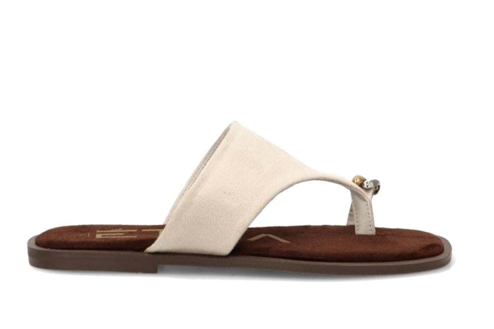 Sandalias planas de de dedo ETIKA 10172 para mujer en hielo