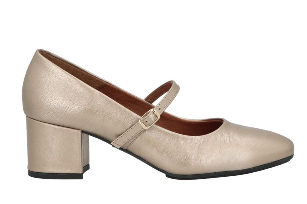 Zapatos de salón con correa Chamby 6610 en platino para mujer