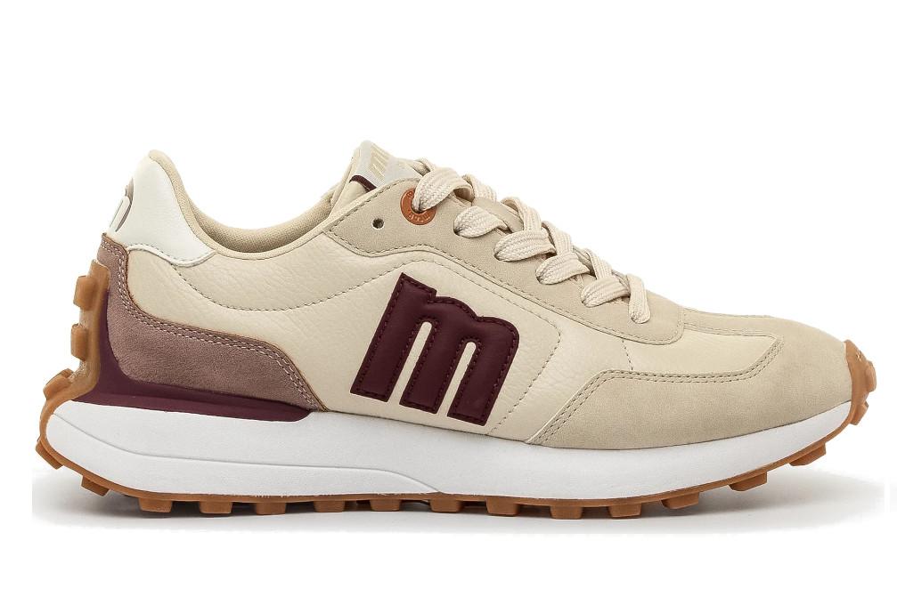 Zapatillas deportivas MTNG Zinc 60838 en beige para mujer