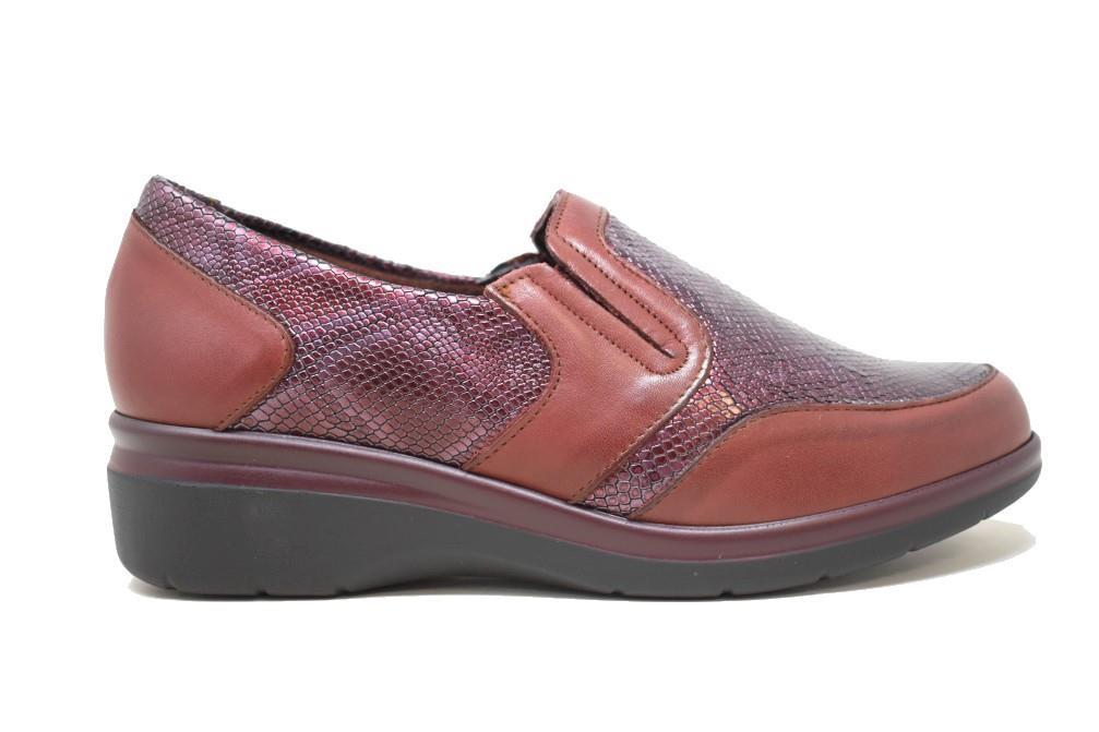 Mocasines cómodos 10723 Pitillos 10723 en burdeos