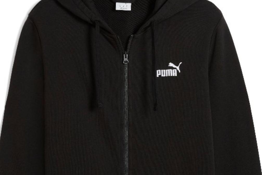 Sudadera con capucha Puma ESS No. 1 Logo Full-Zip Hoodie TR para hombre en negro