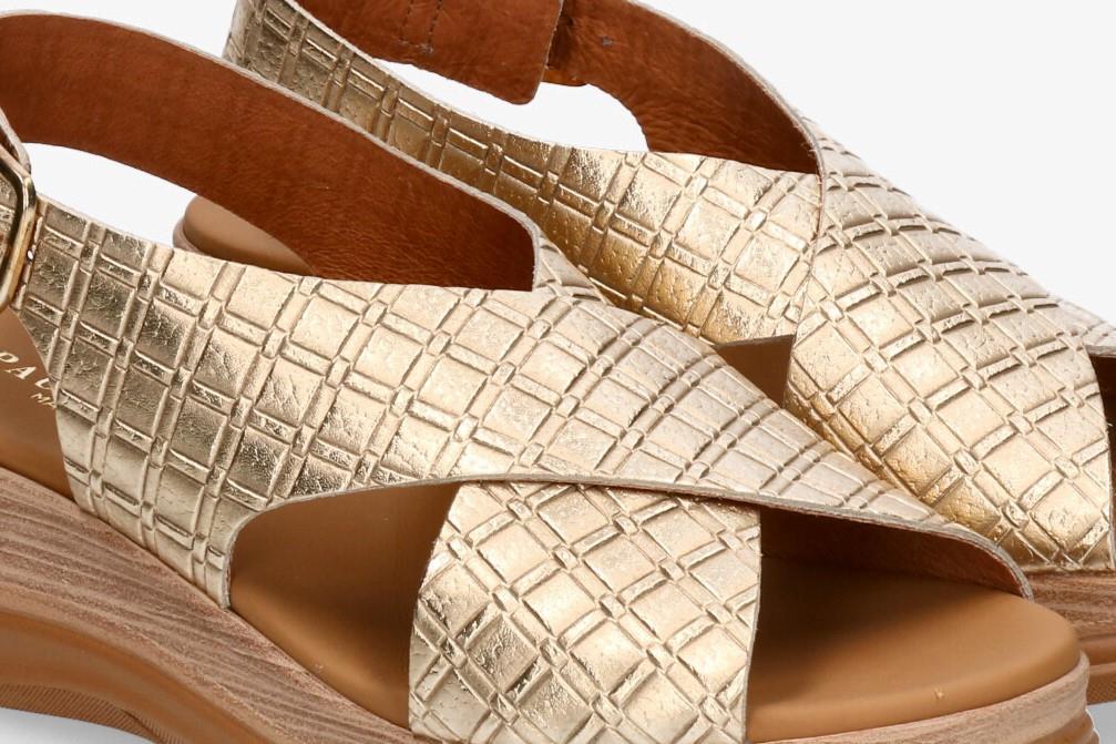 Sandalias Paula Urban 24-774 Bogota en platino para mujer